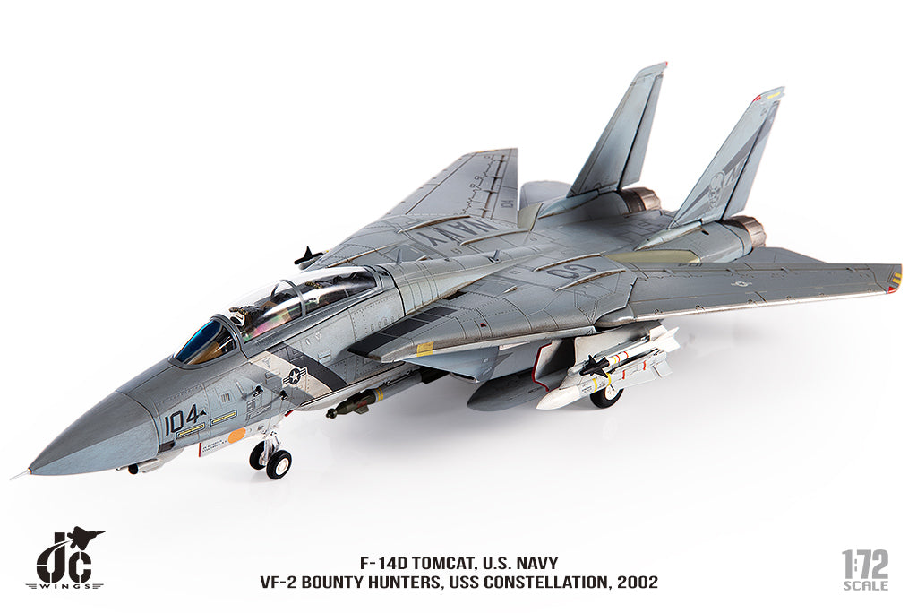 JC WINGS F-14D TOMCAT U.S. NAVY VF-2 BOUNTY HUNTERS 2002