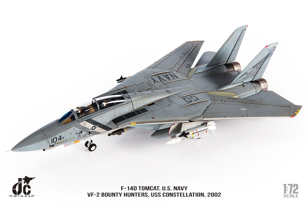 JC WINGS F-14D TOMCAT U.S. NAVY VF-2 BOUNTY HUNTERS 2002