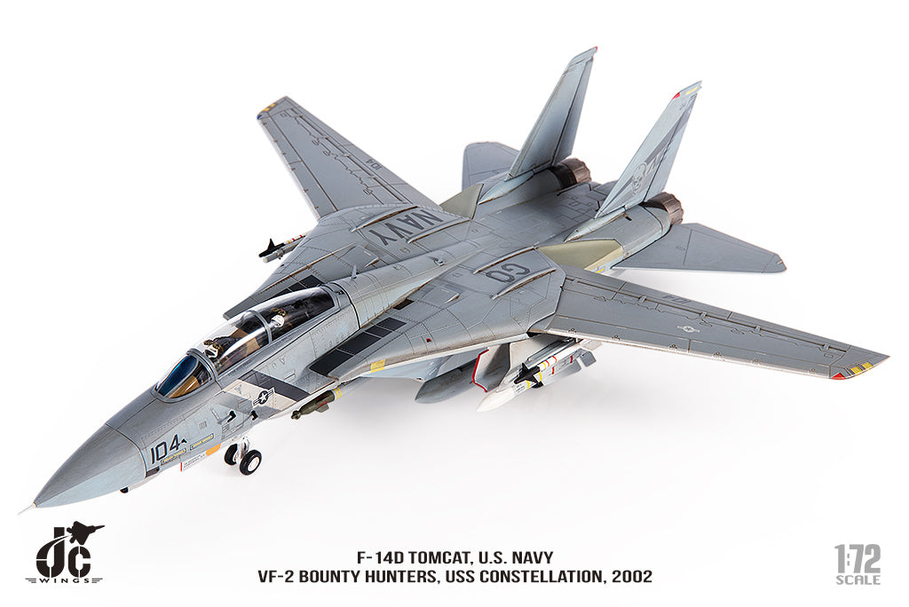 JC WINGS F-14D TOMCAT U.S. NAVY VF-2 BOUNTY HUNTERS 2002