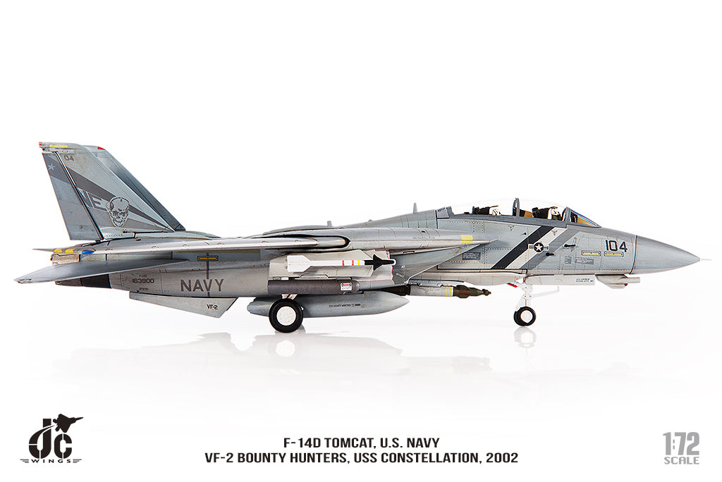 JC WINGS F-14D TOMCAT U.S. NAVY VF-2 BOUNTY HUNTERS 2002