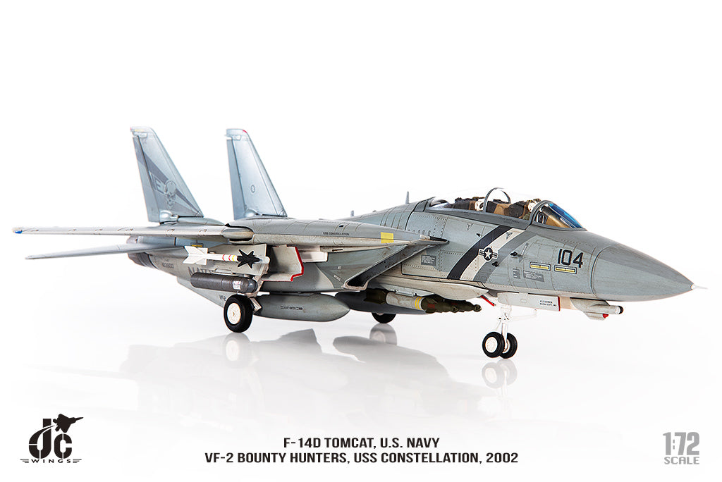 JC WINGS F-14D TOMCAT U.S. NAVY VF-2 BOUNTY HUNTERS 2002