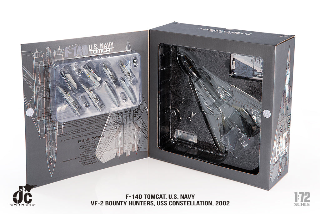 JC WINGS F-14D TOMCAT U.S. NAVY VF-2 BOUNTY HUNTERS 2002