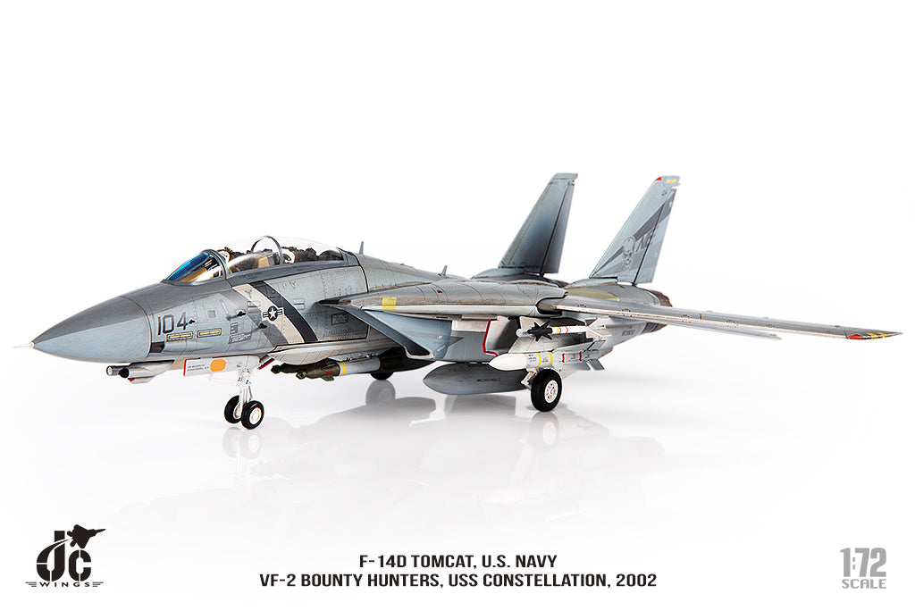 JC WINGS F-14D TOMCAT U.S. NAVY VF-2 BOUNTY HUNTERS 2002
