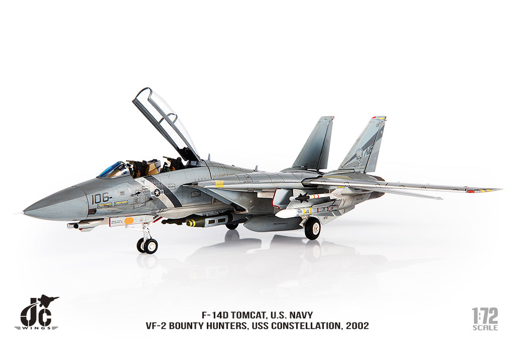 JC WINGS F-14D TOMCAT U.S. NAVY VF-2 BOUNTY HUNTERS 2002