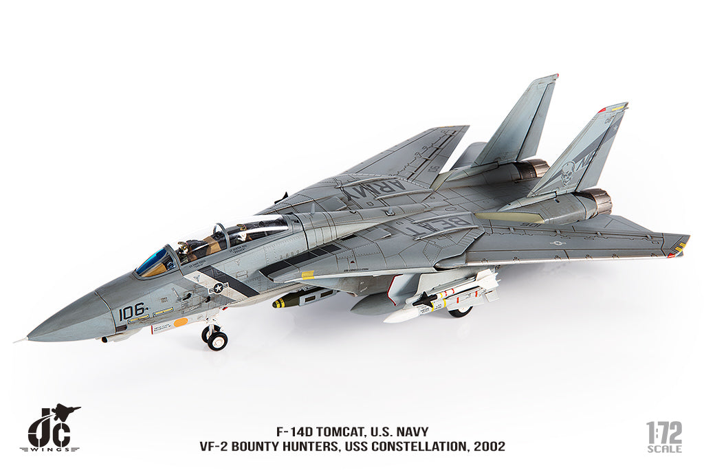 JC WINGS F-14D TOMCAT U.S. NAVY VF-2 BOUNTY HUNTERS 2002