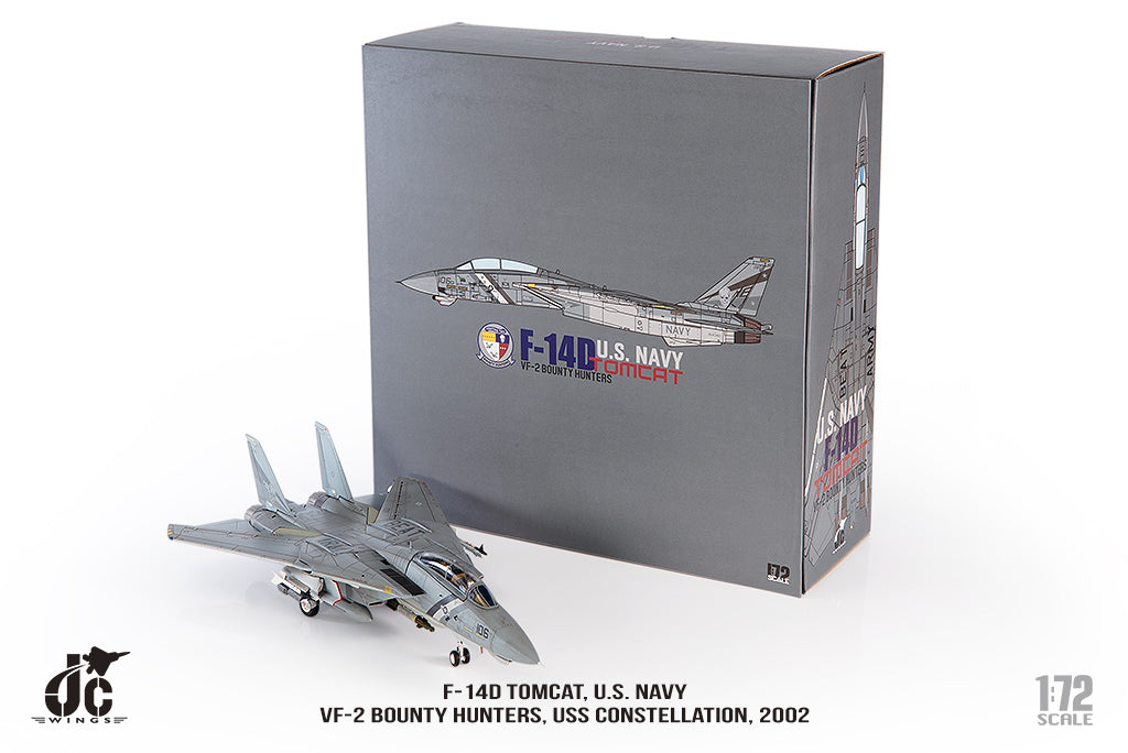 JC WINGS F-14D TOMCAT U.S. NAVY VF-2 BOUNTY HUNTERS 2002