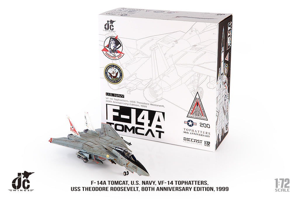 JC WINGS F-14A TOMCAT U.S. NAVY "80TH ANNIVERSARY" 1999
