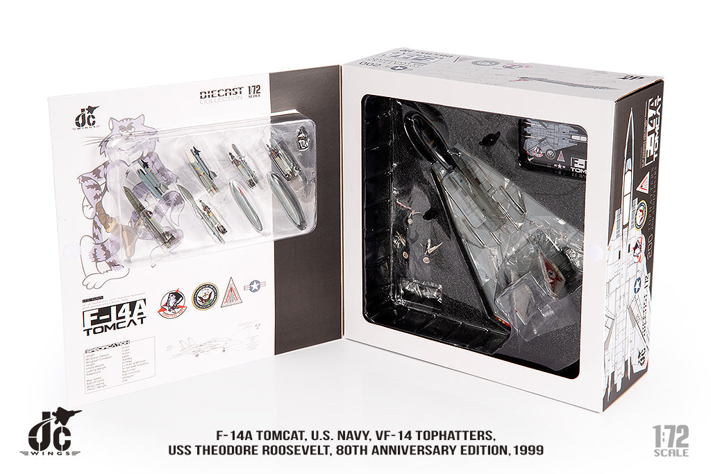JC WINGS F-14A TOMCAT U.S. NAVY "80TH ANNIVERSARY" 1999