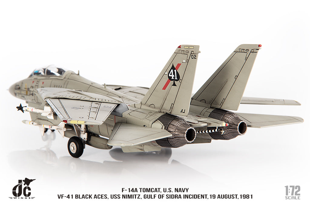 JC WINGS F-14A TOMCAT U.S. NAVY VF-41 BLACK ACES USS NIMITZ GULF OF SIDRA INCIDENT19 AUGUST 1981