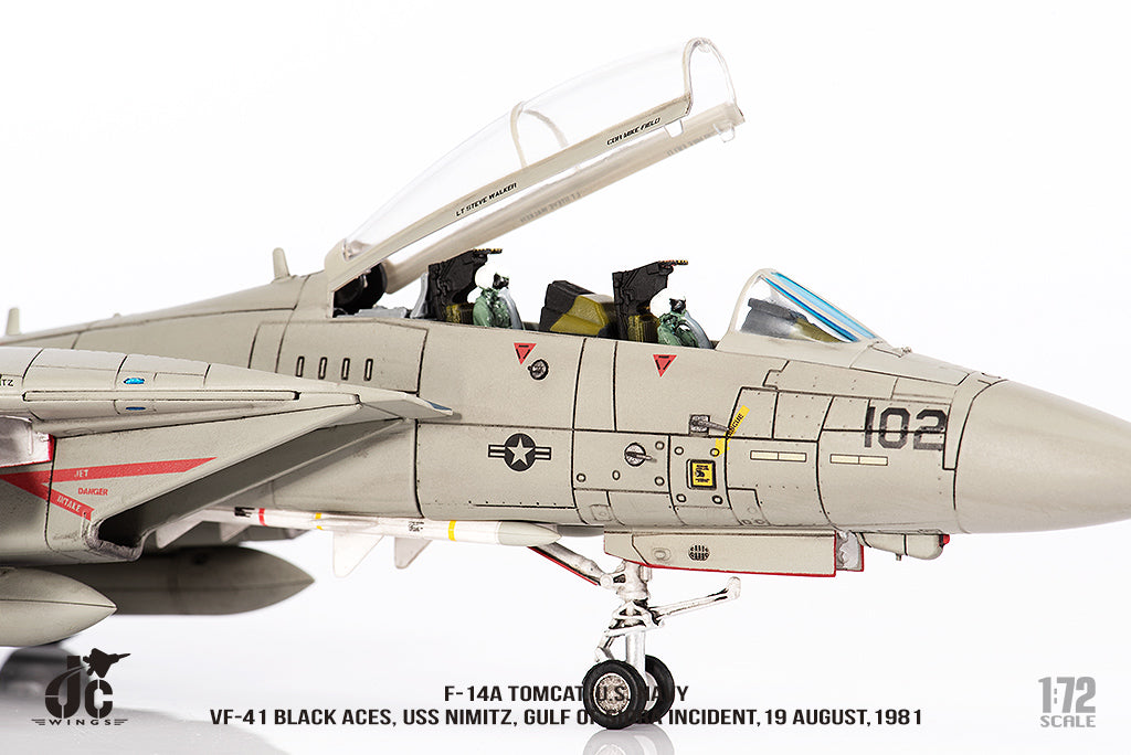 JC WINGS F-14A TOMCAT U.S. NAVY VF-41 BLACK ACES USS NIMITZ GULF OF SIDRA INCIDENT19 AUGUST 1981