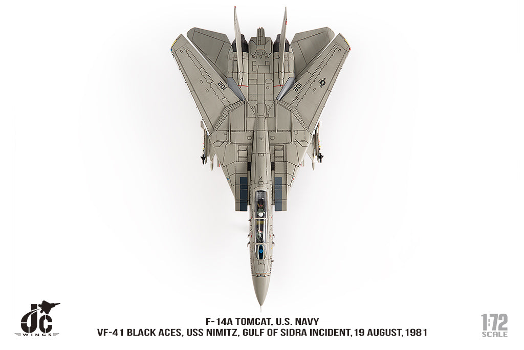 JC WINGS F-14A TOMCAT U.S. NAVY VF-41 BLACK ACES USS NIMITZ GULF OF SIDRA INCIDENT19 AUGUST 1981