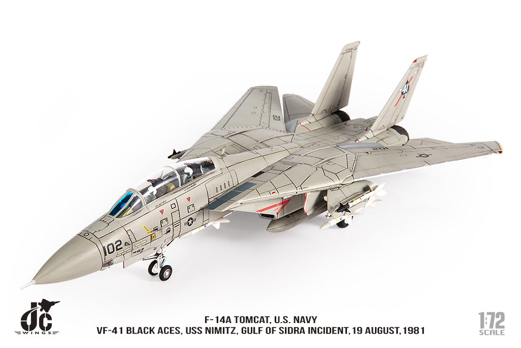 JC WINGS F-14A TOMCAT U.S. NAVY VF-41 BLACK ACES USS NIMITZ GULF OF SIDRA INCIDENT19 AUGUST 1981