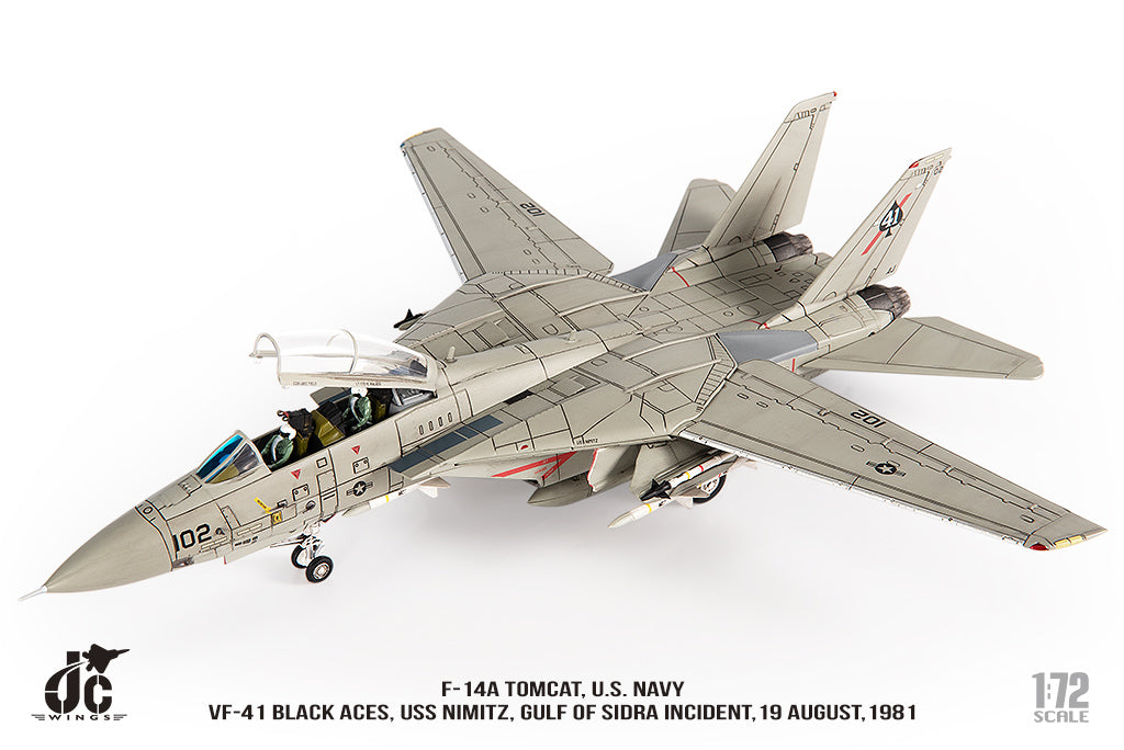 JC WINGS F-14A TOMCAT U.S. NAVY VF-41 BLACK ACES USS NIMITZ GULF OF SIDRA INCIDENT19 AUGUST 1981