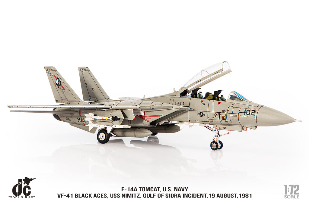 JC WINGS F-14A TOMCAT U.S. NAVY VF-41 BLACK ACES USS NIMITZ GULF OF SIDRA INCIDENT19 AUGUST 1981