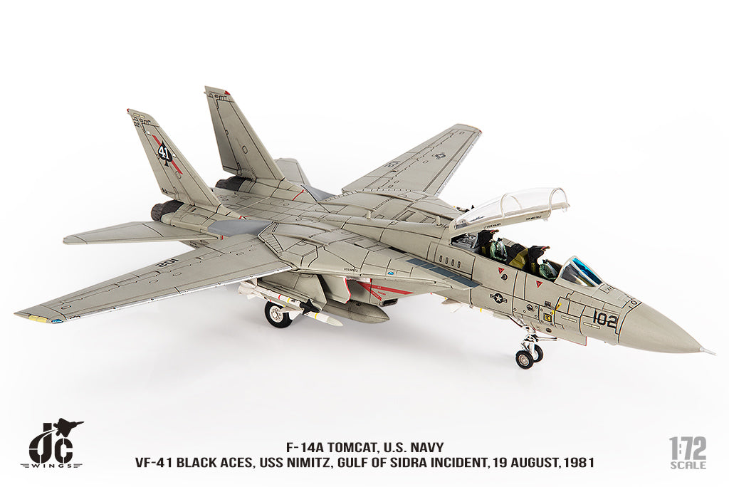 JC WINGS F-14A TOMCAT U.S. NAVY VF-41 BLACK ACES USS NIMITZ GULF OF SIDRA INCIDENT19 AUGUST 1981