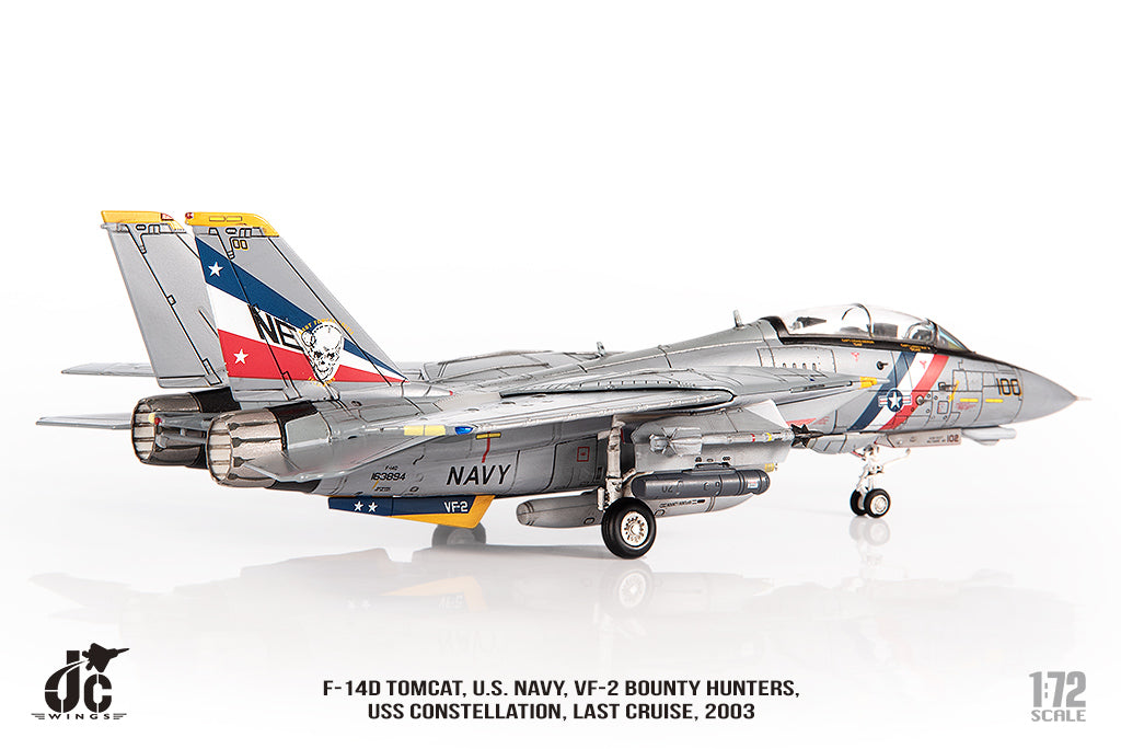 JC WINGS F-14D TOMCAT U.S. NAVY VF-2 BOUNTY HUNTERS "LAST CRUISE" 2003