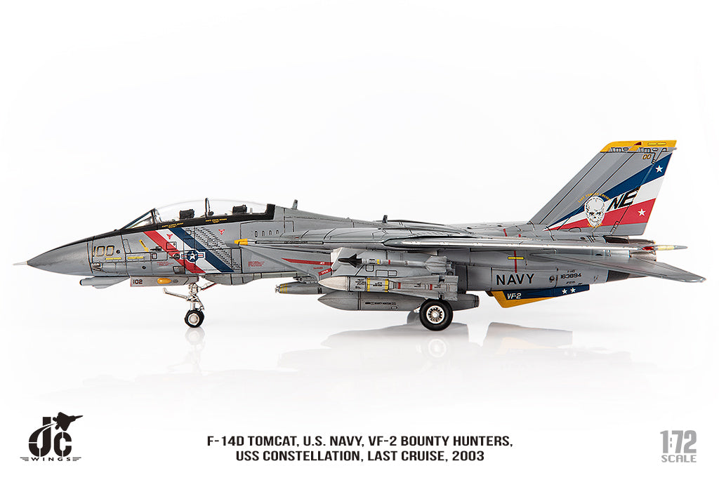 JC WINGS F-14D TOMCAT U.S. NAVY VF-2 BOUNTY HUNTERS "LAST CRUISE" 2003
