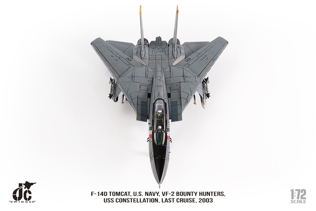 JC WINGS F-14D TOMCAT U.S. NAVY VF-2 BOUNTY HUNTERS "LAST CRUISE" 2003
