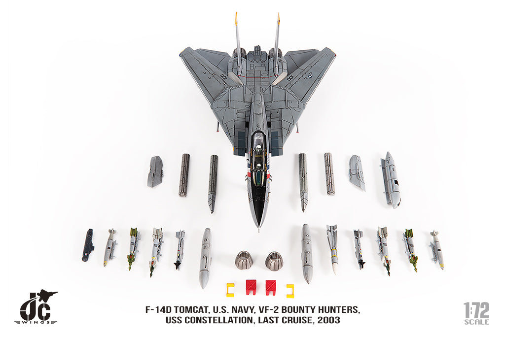 JC WINGS F-14D TOMCAT U.S. NAVY VF-2 BOUNTY HUNTERS "LAST CRUISE" 2003