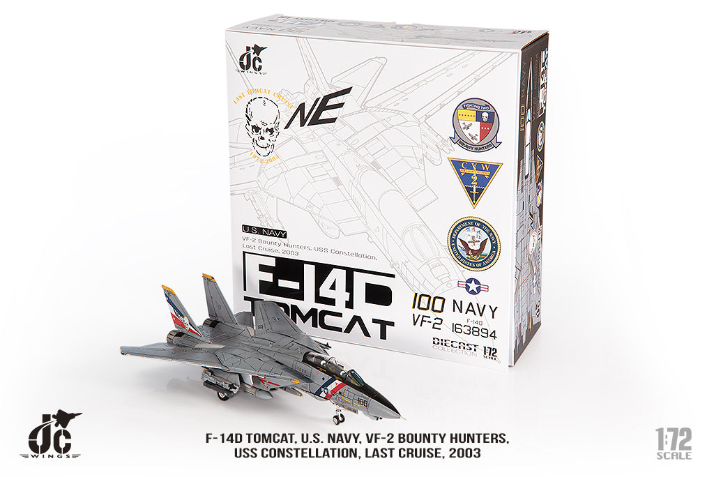 JC WINGS F-14D TOMCAT U.S. NAVY VF-2 BOUNTY HUNTERS "LAST CRUISE" 2003