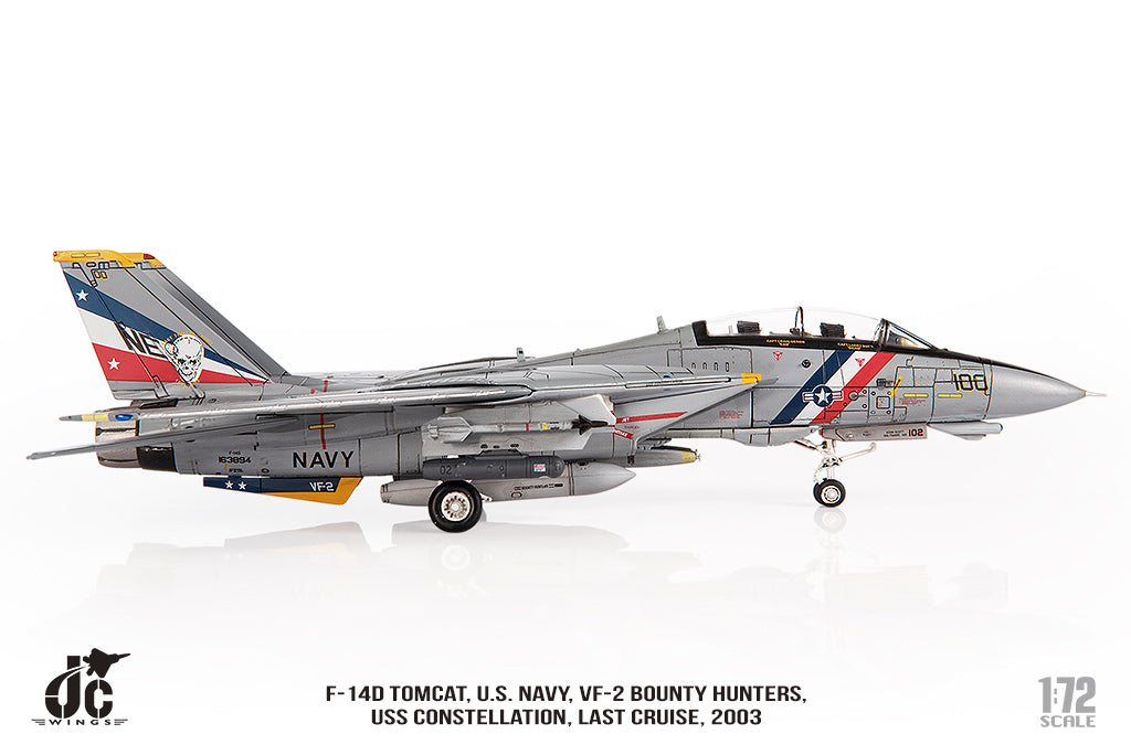 JC WINGS F-14D TOMCAT U.S. NAVY VF-2 BOUNTY HUNTERS "LAST CRUISE" 2003