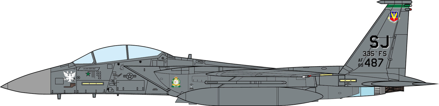 JC WINGS F-15E STRIKE EAGLE USAF 335TH FIGHTER SQUADRON "OPERATION ENDURING FREEDOM" 2012