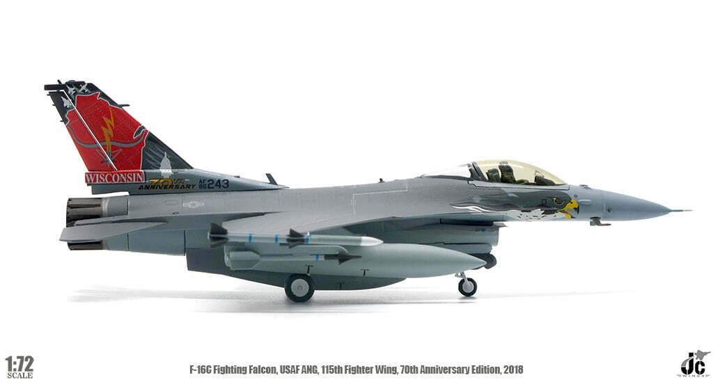 JC WINGS F-16C FIGHTING FALCON USAF ANG 115TH FIGHTER WING 70TH ANNIVERSARY.