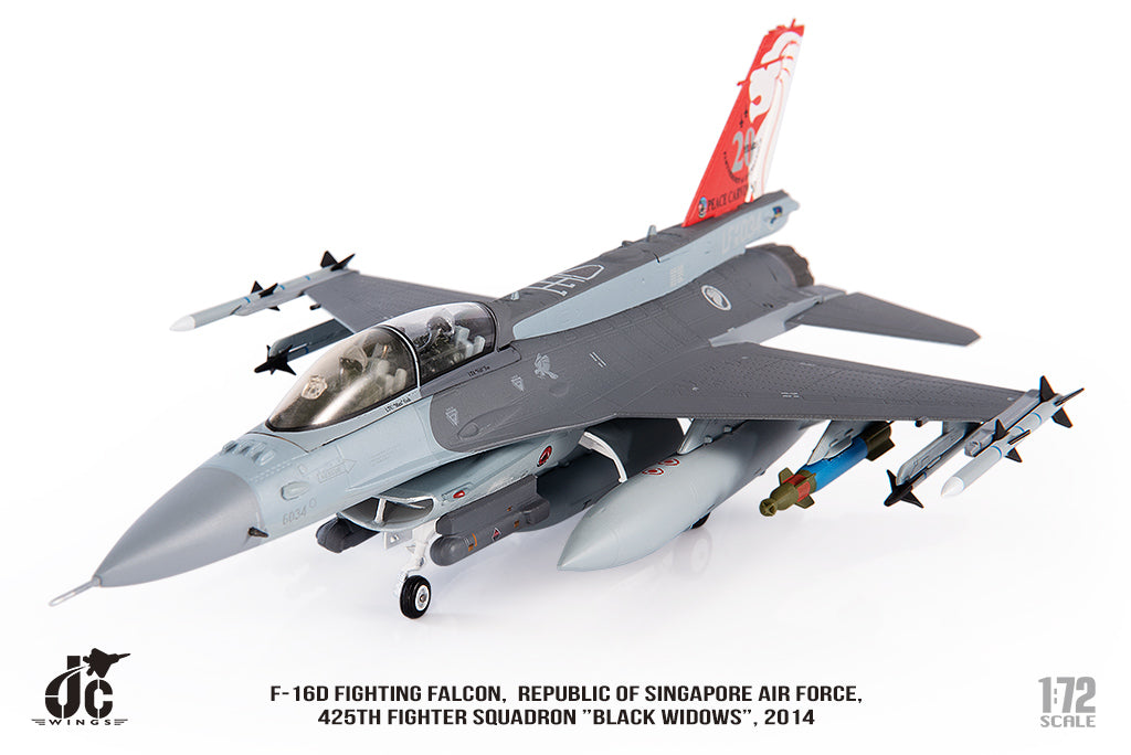 JC WINGS F-16D FIGHTING FALCON REPUBLIC OF SINGAPORE AIR FORCE 425TH FIGHTER SQUADRON "BLACK WIDOWS"