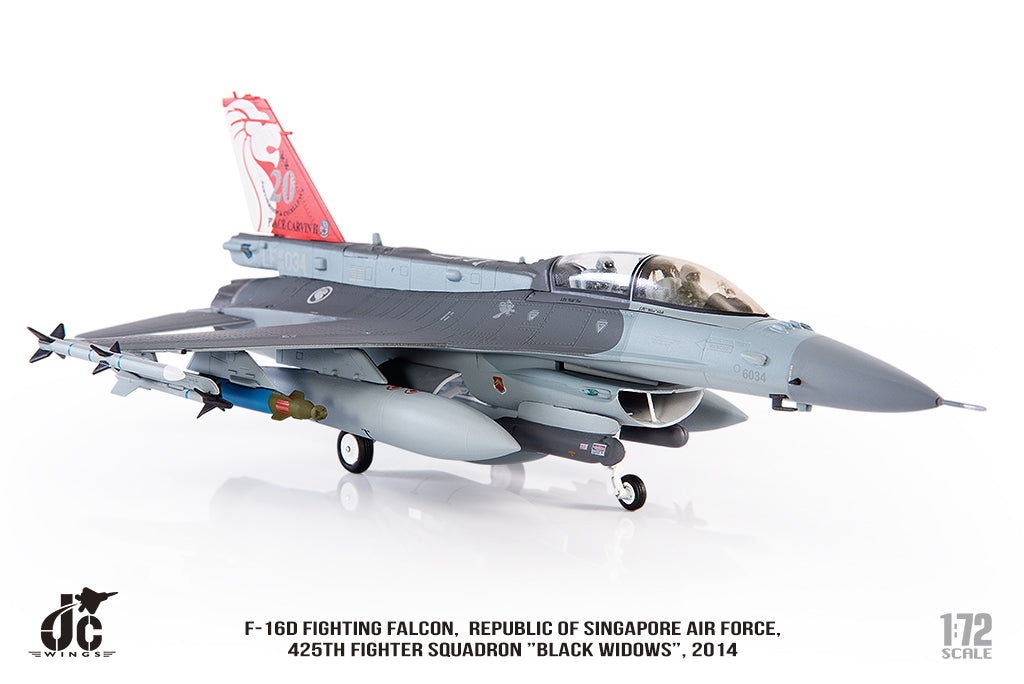 JC WINGS F-16D FIGHTING FALCON REPUBLIC OF SINGAPORE AIR FORCE 425TH FIGHTER SQUADRON "BLACK WIDOWS"