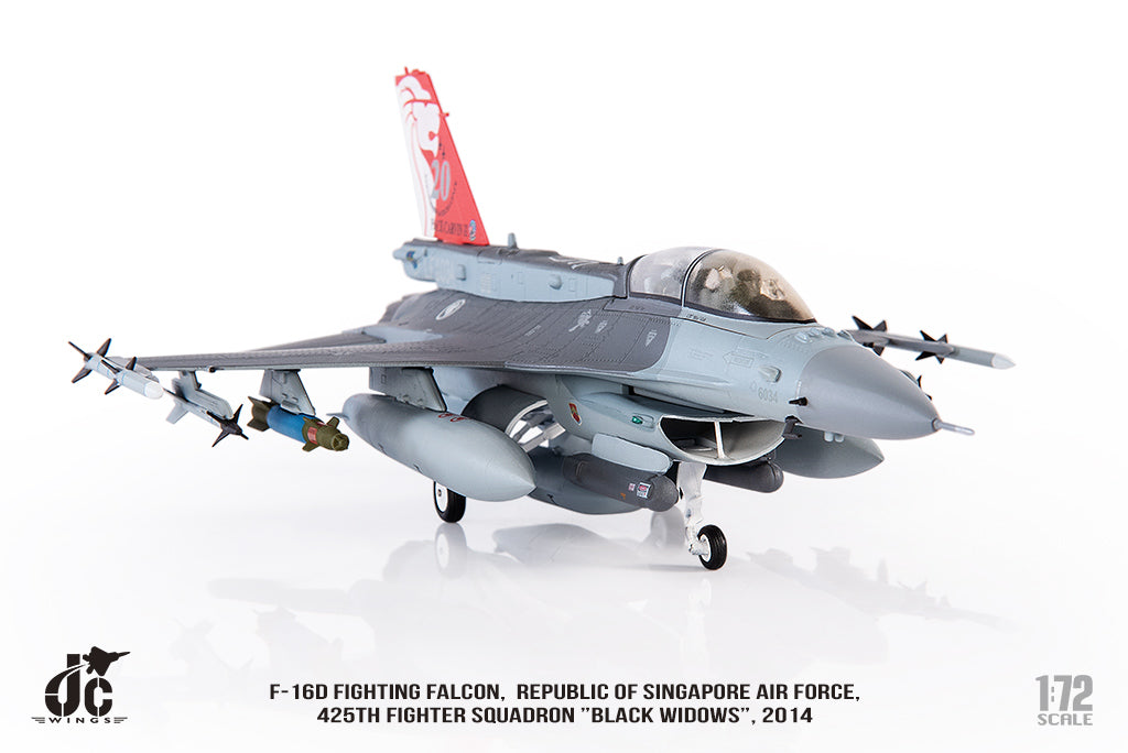 JC WINGS F-16D FIGHTING FALCON REPUBLIC OF SINGAPORE AIR FORCE 425TH FIGHTER SQUADRON "BLACK WIDOWS"