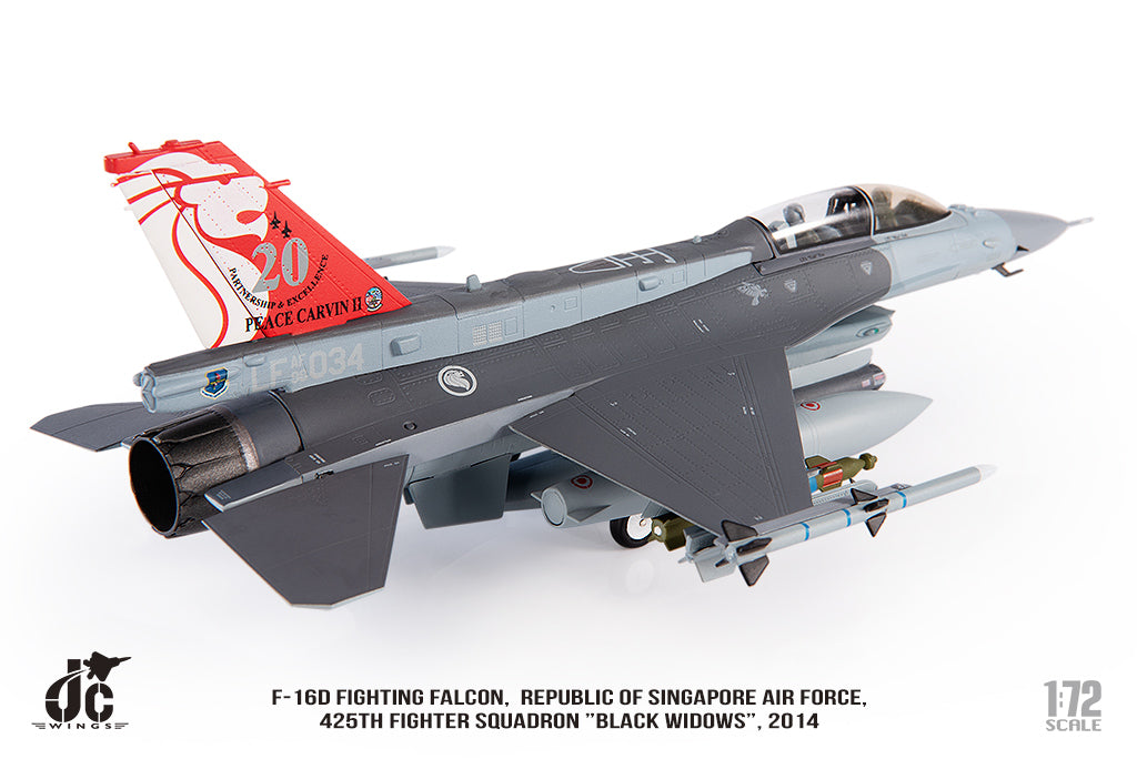 JC WINGS F-16D FIGHTING FALCON REPUBLIC OF SINGAPORE AIR FORCE 425TH FIGHTER SQUADRON "BLACK WIDOWS"