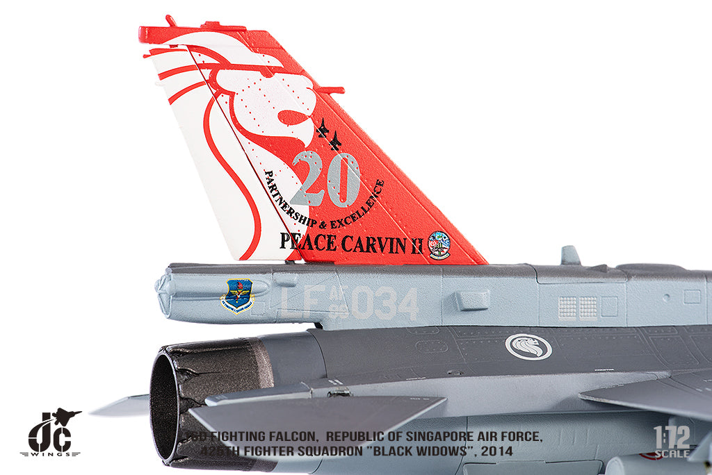 JC WINGS F-16D FIGHTING FALCON REPUBLIC OF SINGAPORE AIR FORCE 425TH FIGHTER SQUADRON "BLACK WIDOWS"