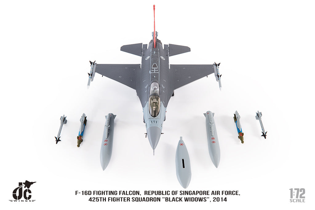 JC WINGS F-16D FIGHTING FALCON REPUBLIC OF SINGAPORE AIR FORCE 425TH FIGHTER SQUADRON "BLACK WIDOWS"