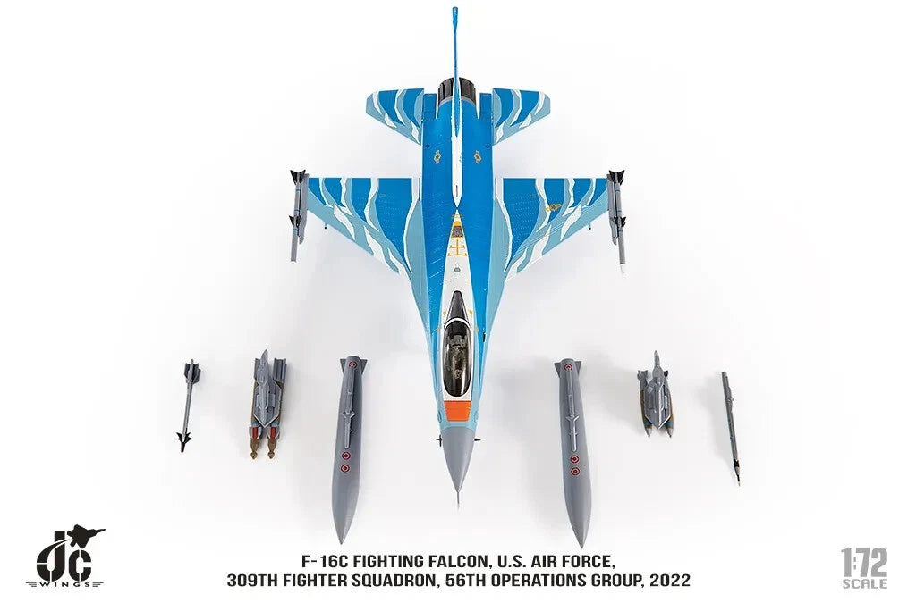 JC WINGS MILITARY F-16C FIGHTING FALCON U.S. AIR FORCE 309TH FIGHTER SQUADRON 56TH OPERATIONS GROUP 2022