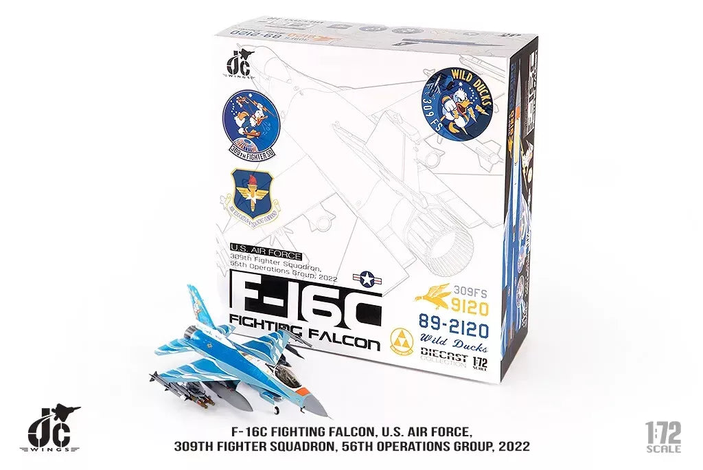 JC WINGS MILITARY F-16C FIGHTING FALCON U.S. AIR FORCE 309TH FIGHTER SQUADRON 56TH OPERATIONS GROUP 2022