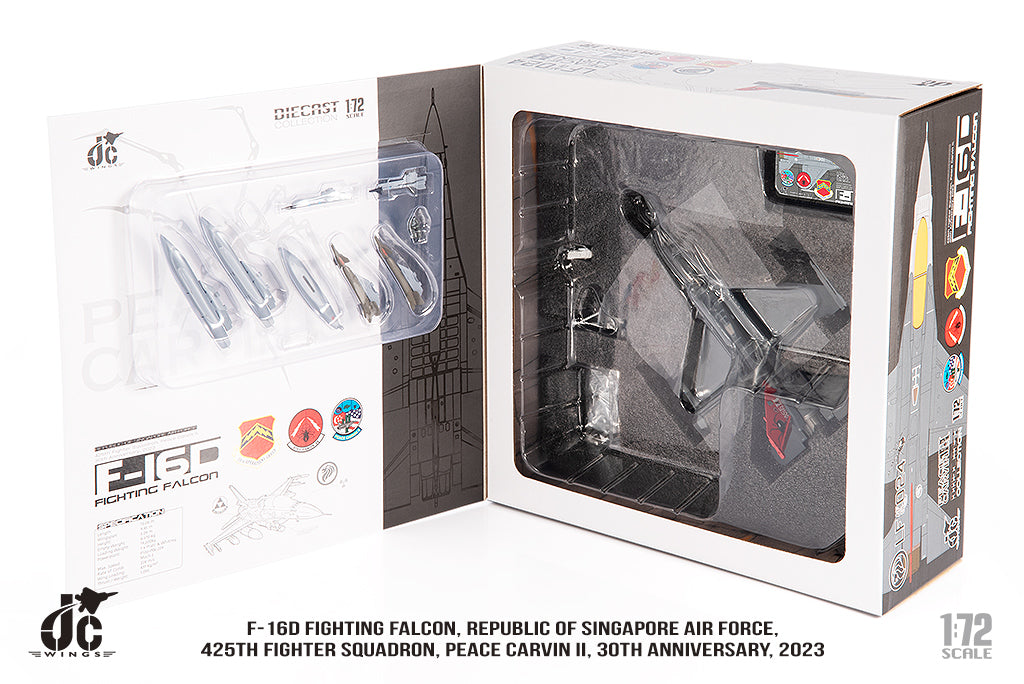 JC WINGS MILITARY F-16D FIGHTING FALCON REPUBLIC OF SINGAPORE AIR FORCE 425TH FIGHTER SQUADRON PEACE CARVIN II 30TH ANNIVERSARY 2023