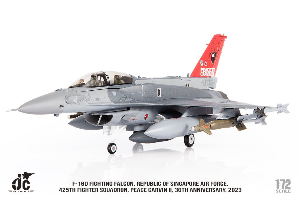 JC WINGS MILITARY F-16D FIGHTING FALCON REPUBLIC OF SINGAPORE AIR FORCE 425TH FIGHTER SQUADRON PEACE CARVIN II 30TH ANNIVERSARY 2023