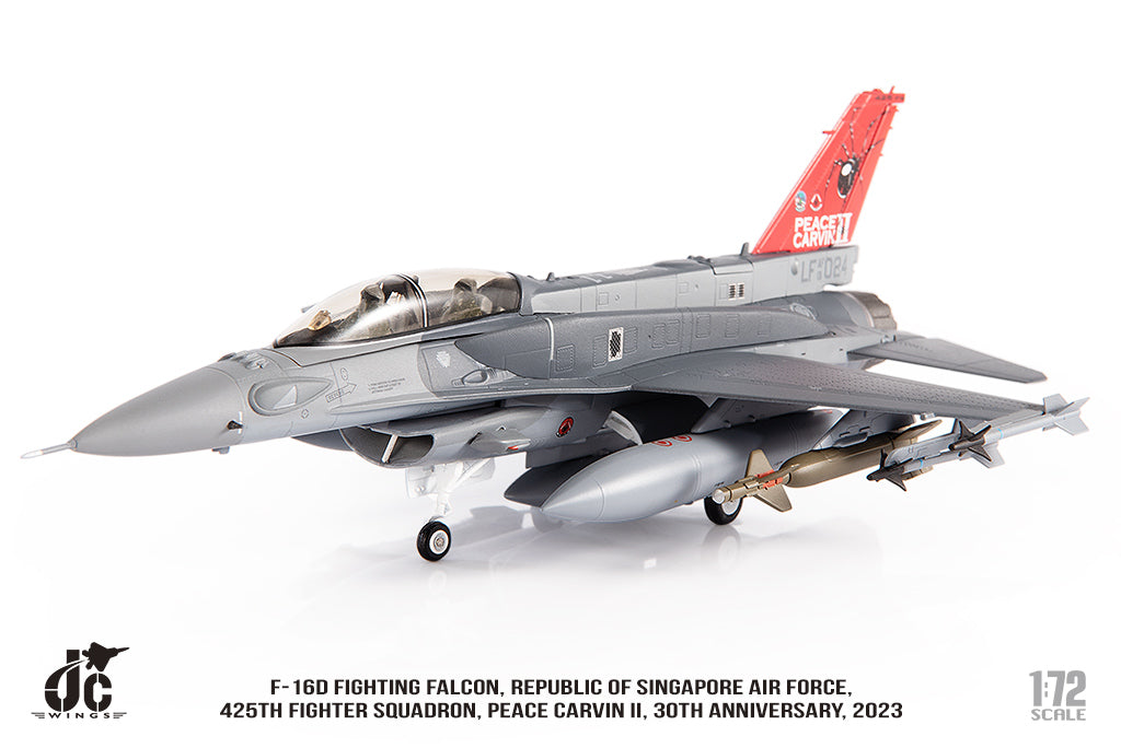 JC WINGS MILITARY F-16D FIGHTING FALCON REPUBLIC OF SINGAPORE AIR FORCE 425TH FIGHTER SQUADRON PEACE CARVIN II 30TH ANNIVERSARY 2023