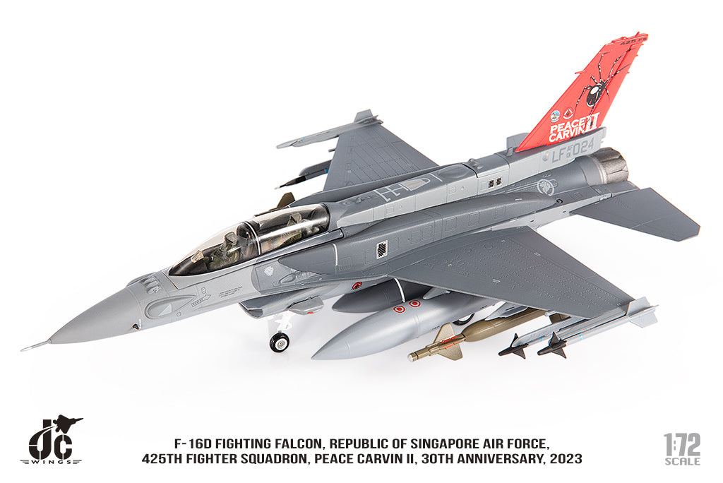 JC WINGS MILITARY F-16D FIGHTING FALCON REPUBLIC OF SINGAPORE AIR FORCE 425TH FIGHTER SQUADRON PEACE CARVIN II 30TH ANNIVERSARY 2023
