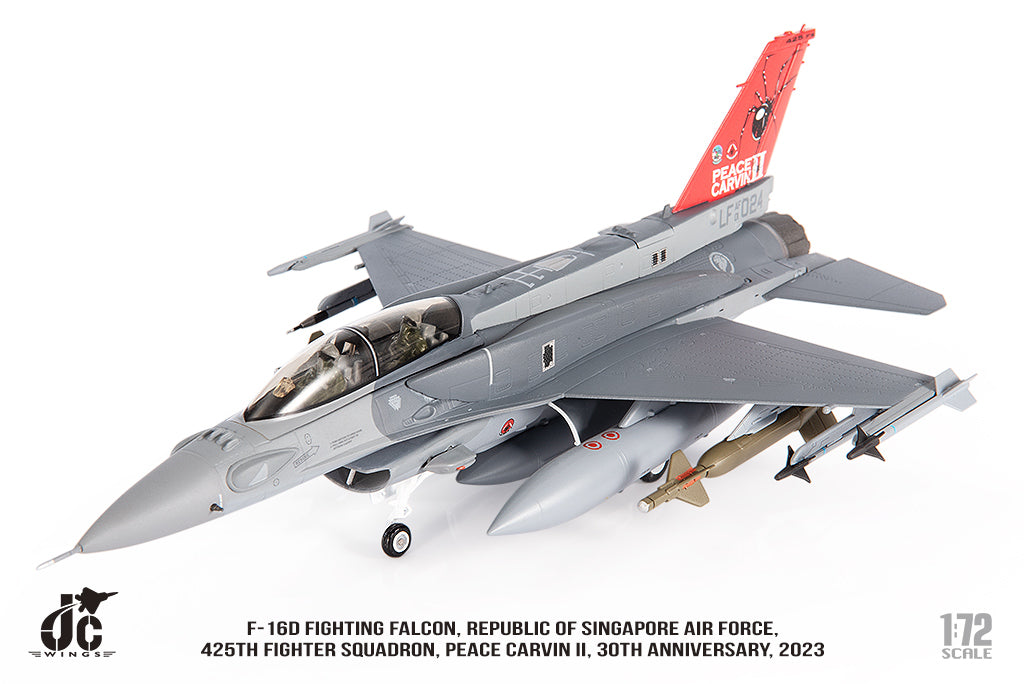 JC WINGS MILITARY F-16D FIGHTING FALCON REPUBLIC OF SINGAPORE AIR FORCE 425TH FIGHTER SQUADRON PEACE CARVIN II 30TH ANNIVERSARY 2023