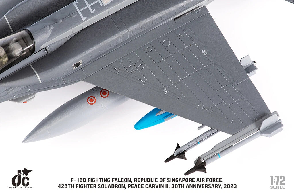 JC WINGS MILITARY F-16D F-16D FIGHTING FALCON REPUBLIC OF SINGAPORE AIR FORCE 425TH FIGHTER SQUADRON PEACE CARVIN II 30TH ANNIVERSARY 2023