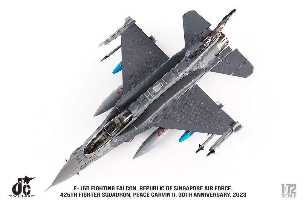 JC WINGS MILITARY F-16D F-16D FIGHTING FALCON REPUBLIC OF SINGAPORE AIR FORCE 425TH FIGHTER SQUADRON PEACE CARVIN II 30TH ANNIVERSARY 2023