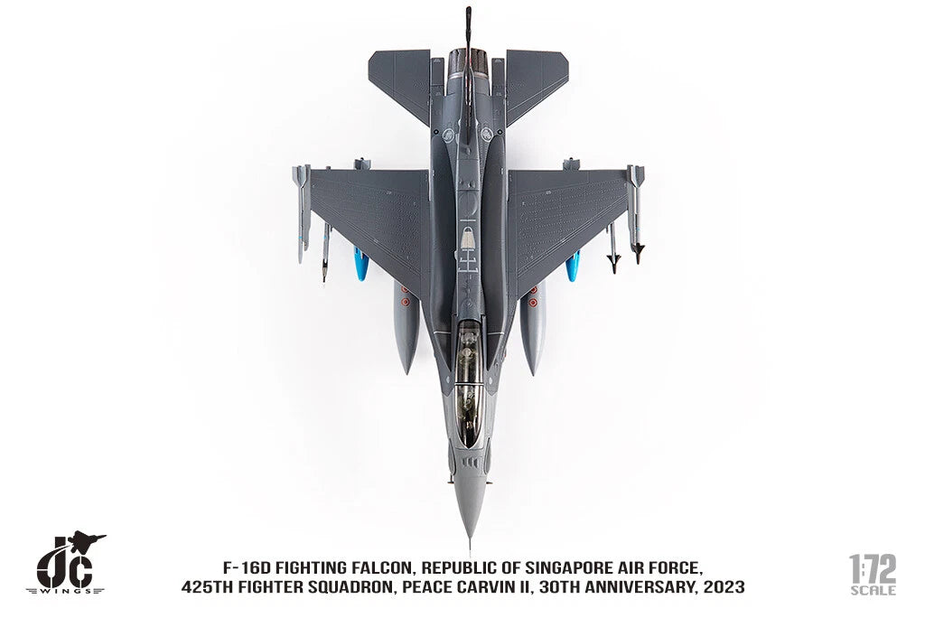 JC WINGS MILITARY F-16D F-16D FIGHTING FALCON REPUBLIC OF SINGAPORE AIR FORCE 425TH FIGHTER SQUADRON PEACE CARVIN II 30TH ANNIVERSARY 2023