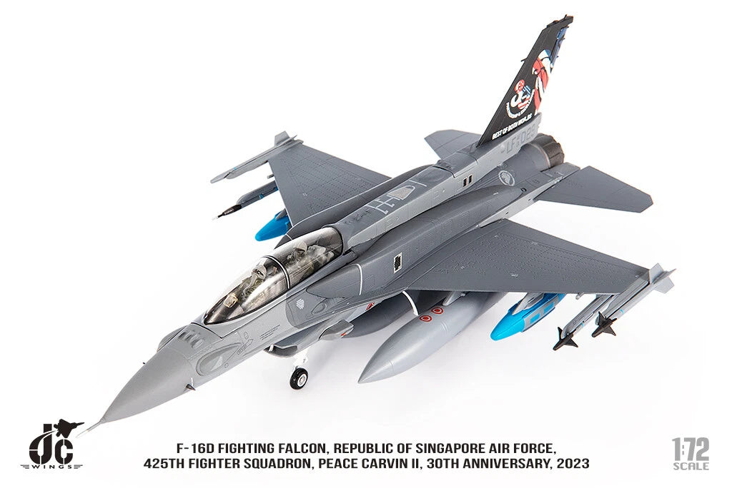 JC WINGS MILITARY F-16D F-16D FIGHTING FALCON REPUBLIC OF SINGAPORE AIR FORCE 425TH FIGHTER SQUADRON PEACE CARVIN II 30TH ANNIVERSARY 2023
