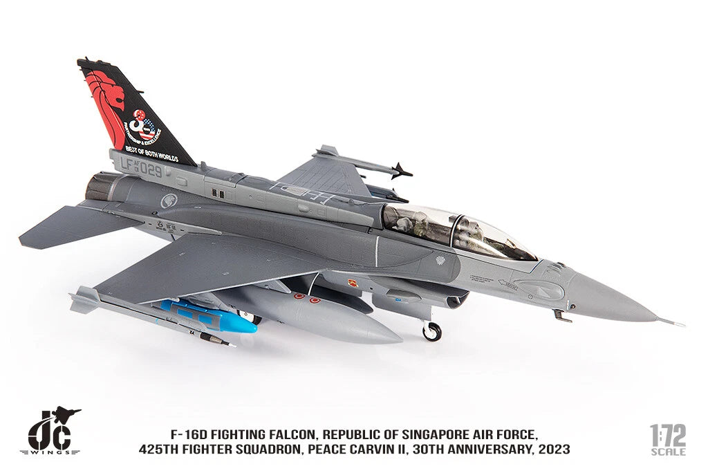 JC WINGS MILITARY F-16D F-16D FIGHTING FALCON REPUBLIC OF SINGAPORE AIR FORCE 425TH FIGHTER SQUADRON PEACE CARVIN II 30TH ANNIVERSARY 2023