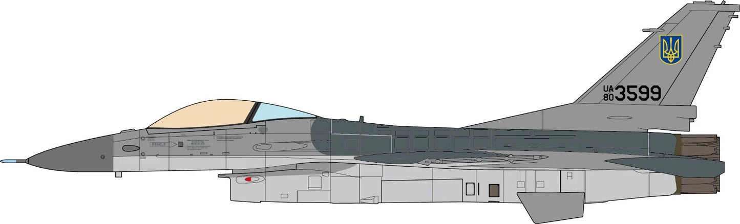 JC WINGS F-16AM FIGHTING FALCON UKRAINE AIR FORCE 831ST TACTICAL AVIATION BRIGADE 2024