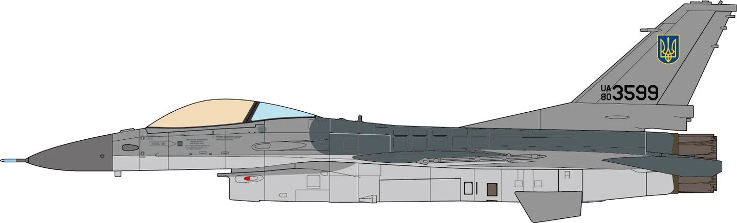 JC WINGS F-16AM FIGHTING FALCON UKRAINE AIR FORCE 831ST TACTICAL AVIATION BRIGADE 2024