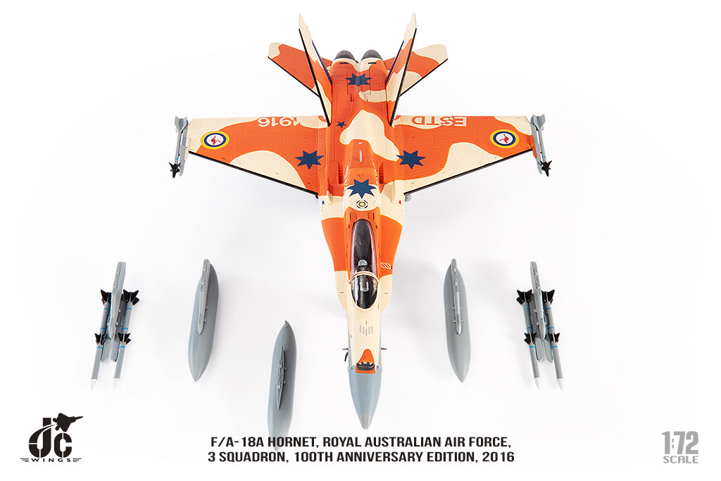 JCWINGS F/A-18A HORNET RAAF 3 SQUADRON "100TH ANNIVERSARY" 2016