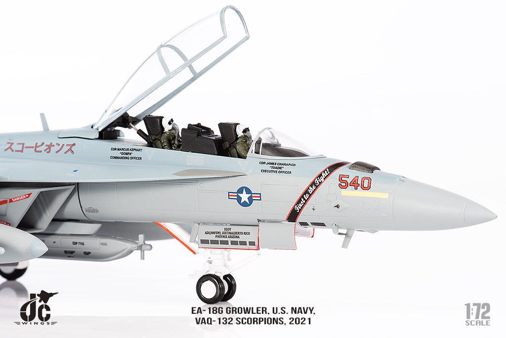 JC WINGS EA-18G GROWLER U.S. NAVY VAQ-132 SCORPIONS 2021