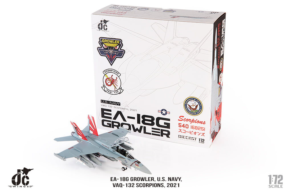 JC WINGS EA-18G GROWLER U.S. NAVY VAQ-132 SCORPIONS 2021